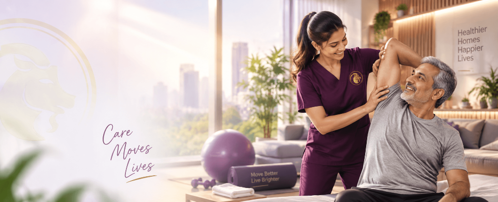 Aries PhysioCare Home Physiotherapy Arm Stretching Rehabilitation